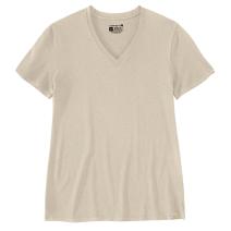 Oat Milk Heather Women's TENCEL™ Fiber Series Relaxed Fit Lightweight Short-Sleeve V-Neck T-Shirt