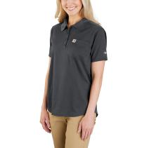 Shadow Women's Force Relaxed Fit Lightweight Short-Sleeve Pocket Polo