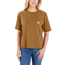Carhartt Brown Loose Fit Lightweight Short-Sleeve Crewneck T-Shirt