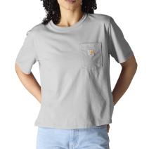 Heather Gray Women's TENCEL&trade; Fiber Series Loose Fit Lightweight Short-Sleeve Crewneck T-Shirt