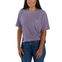 Lavender Mist Loose Fit Lightweight Short-Sleeve Crewneck T-Shirt