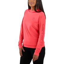 Coral Glow Women's Force® Sun Defender Lightweight Long-Sleeve Hooded Graphic T-shirt