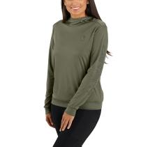 Dusty Olive Women's Force® Sun Defender Lightweight Long-Sleeve Hooded Graphic T-shirt