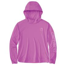 Electric Fuchsia Women's Force&reg; Sun Defender Lightweight Long-Sleeve Hooded Graphic T-shirt