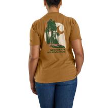 Carhartt Brown Women's Loose Fit Heavyweight Short-Sleeve Sequoia National Park Graphic T-Shirt
