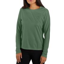 Frosted Balsam Women's Force® Sun Defender™ Relaxed Fit Lightweight Long-Sleeve Logo Graphic T-Shirt