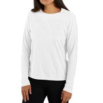White/Gray Women's Force® Sun Defender™ Relaxed Fit Lightweight Long-Sleeve Logo Graphic T-Shirt