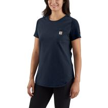 Navy Women's Force® Relaxed Fit Midweight Pocket T-Shirt