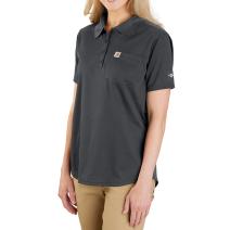 Shadow Women's Force Relaxed Fit Lightweight Short-Sleeve Pocket Polo