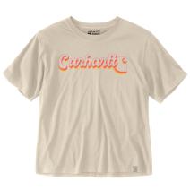 Oat Milk Heather Women's TENCEL™ Fiber Series Loose Fit Short-Sleeve Script Graphic T-Shirt