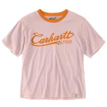 Soft Rose Women's TENCEL™ Fiber Series Loose Fit Short-Sleeve Ringer Graphic T-Shirt