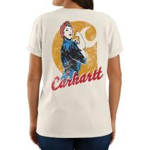 Malt Women's Loose Fit Heavyweight Short-Sleeve Love of Labor Graphic T-Shirt