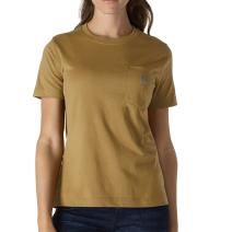 Carhartt Brown Women's Relaxed Fit Lightweight Short Sleeve Pocket T-Shirt