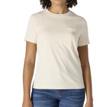 Eggshell Women's Relaxed Fit Lightweight Short Sleeve Pocket T-Shirt