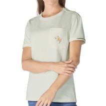 Smoked Teal Women's Dearborn Loose Floral T-Shirt