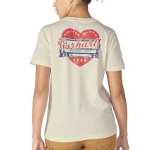 Eggshell Women's Irvine Relaxed Heritage Heart T-Shirt