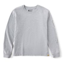 Heather Gray Women's Irvine Loose Long-Sleeve Logo T-Shirt