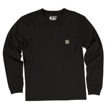 Black Women's Irvine Loose Long Sleeve Pocket T-Shirt