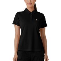 Black Women's Rugged Flex&trade; RSCU Modern Fit Lightweight Short Sleeve Polo