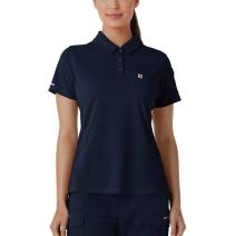 Dark Navy Women's Rugged Flex™ RSCU Modern Fit Lightweight Short Sleeve Polo