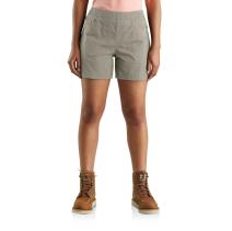 Greige Women's Force® Relaxed Fit Ripstop 5 Pocket Work Shorts