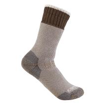 Khaki Women's Heavyweight Synthetic-Wool Blend Boot Sock