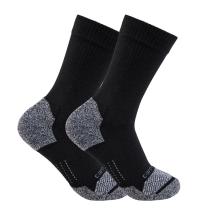 Black Women's Force® Midweight Synthetic Blend Crew Sock 2-Pack