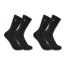 Black Women's Force® Midweight Crew Sock 2-Pack