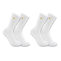 White Women's Force® Midweight Crew Sock 2-Pack