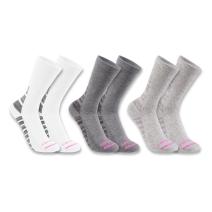 Assorted Women's Midweight Synthetic-Cotton Blend Crew 3-Pack