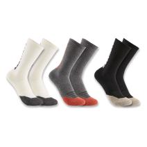 Assorted Women's Midweight Cotton-Tencel™ Logo Crew Sock 3-Pack
