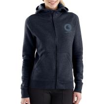 Navy Heather Women's Force® Delmont Zip Front Hooded Sweatshirt