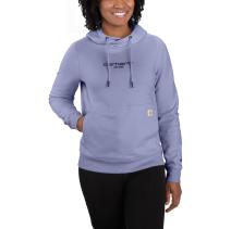 Soft Lavender Heather Women's Force Relaxed Fit Lightweight Graphic Hooded Sweatshirt