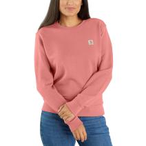 Aged Coral Women's Relaxed Fit Midweight French Terry Crewneck Sweatshirt