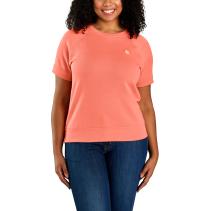 Fresh Salmon Women's Relaxed Fit French Terry Short-Sleeve Sweatshirt