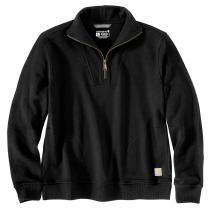 Black Women's TENCEL™ Fiber Series Relaxed Fit Half-Zip Sweatshirt
