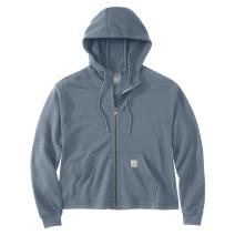 Light Faded Navy Women's TENCEL™ Fiber Series Loose Fit Full-Zip Sweatshirt