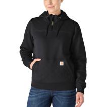 Black Women's Paxton Quilted Quarter Zip Sweatshirt