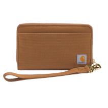 Carhartt Brown Women's Duck Lay-Flat Clutch Wallet