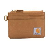 Carhartt Brown Women's Nylon Duck Zippered Card Keeper Wallet
