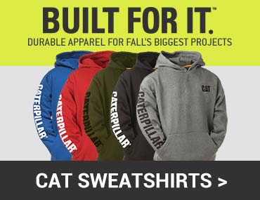 cat workwear hoodie