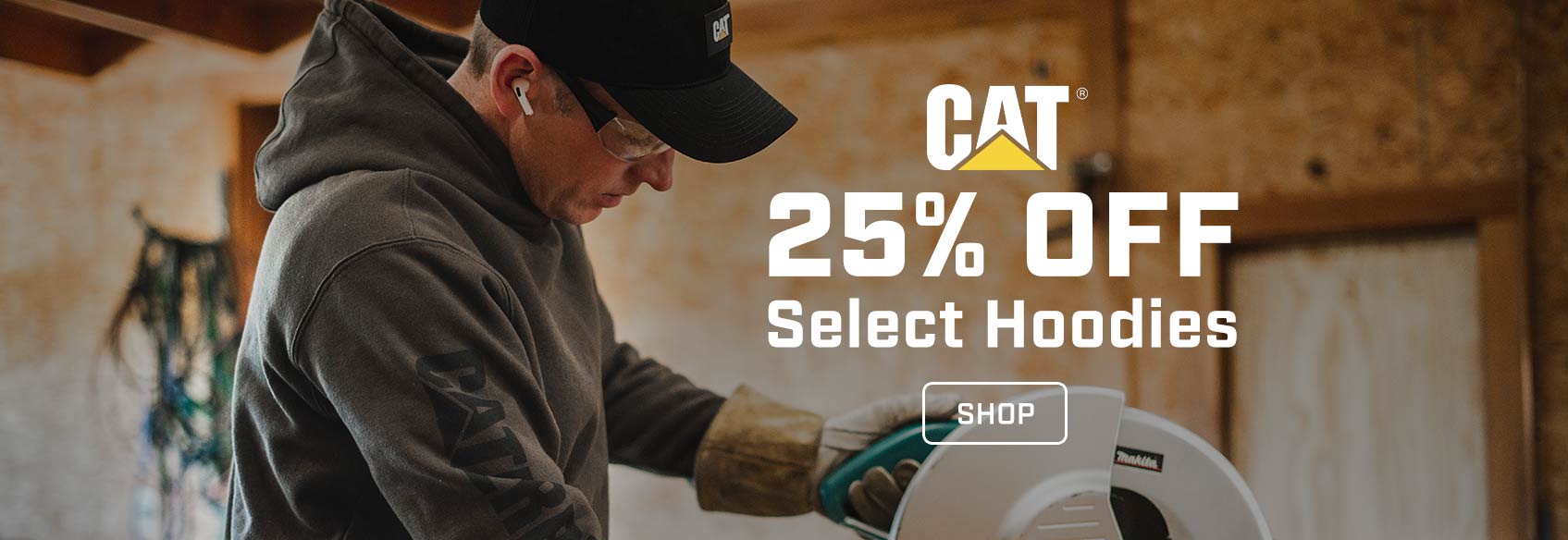 25% Off Select CAT Hoodies