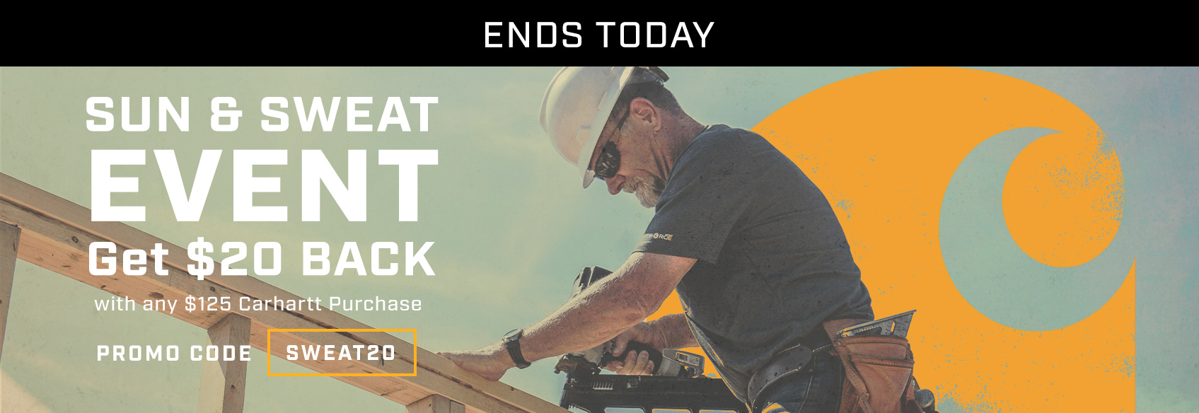 Get $20 Back on Carhartt with Code SWEAT20