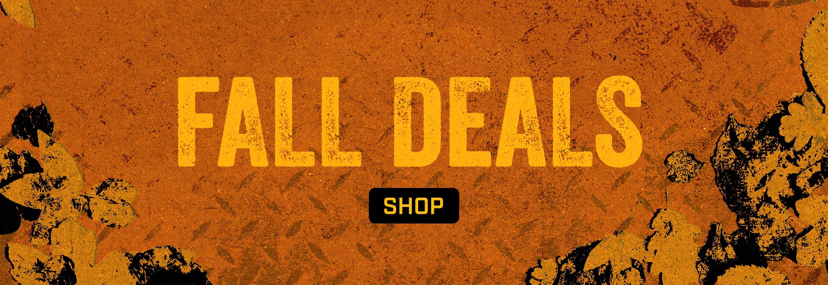 Fall Deals on an orange autumnal backdrop