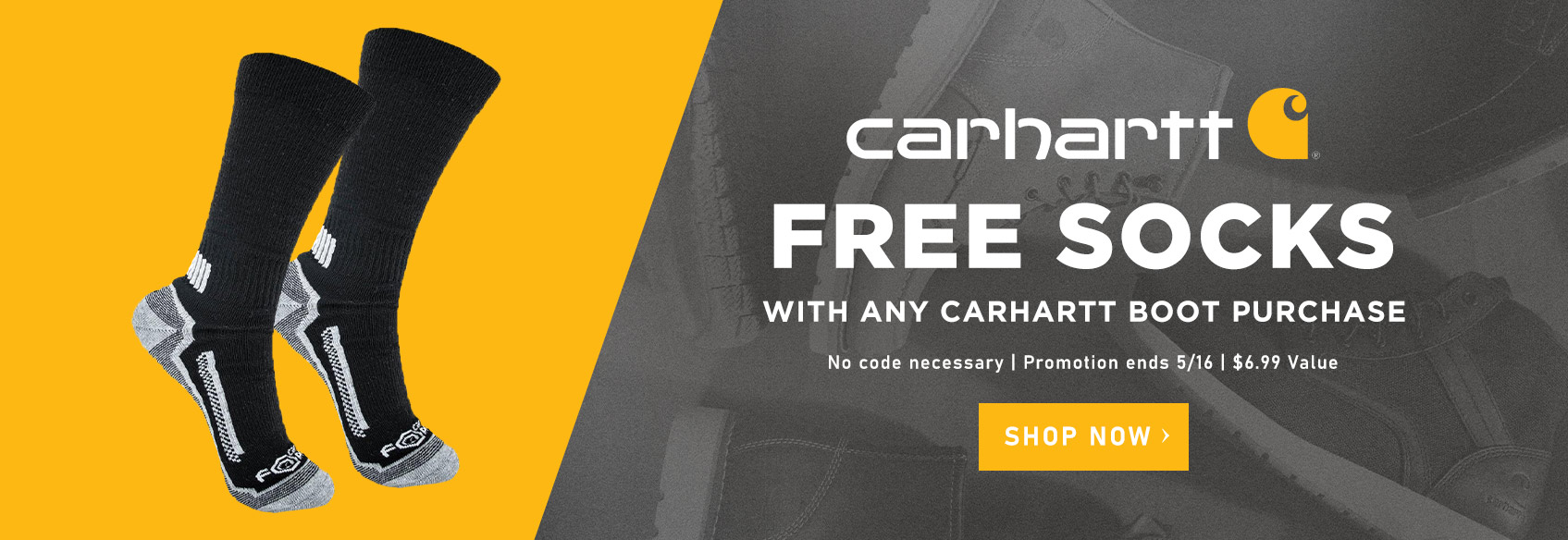 Free Sock with Any Carhartt Boot Order
