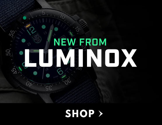 A new luminox watch with glowing numbers. 