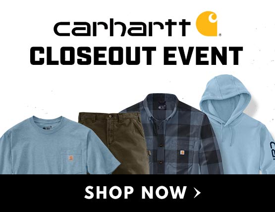 4 Carhartt product flats on a white background
