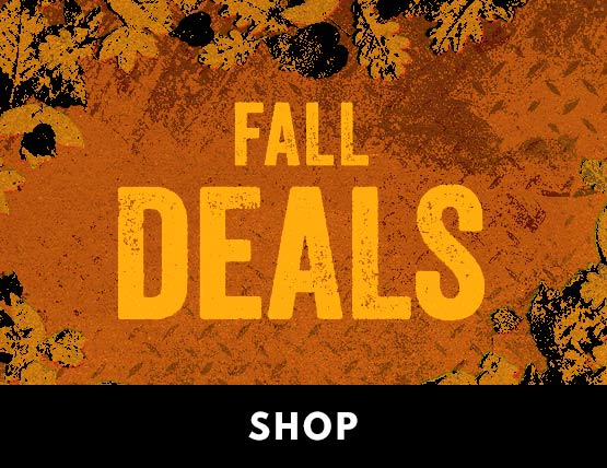 Fall Deals on an orange autumnal backdrop