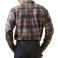 Navy Plaid Ariat 10046538 Back View - Navy Plaid