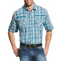 Ariat AR1003 - Rebar Short Sleeve Plaid Work Shirt